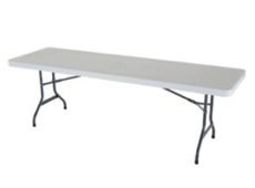 8' & 6' White Tables